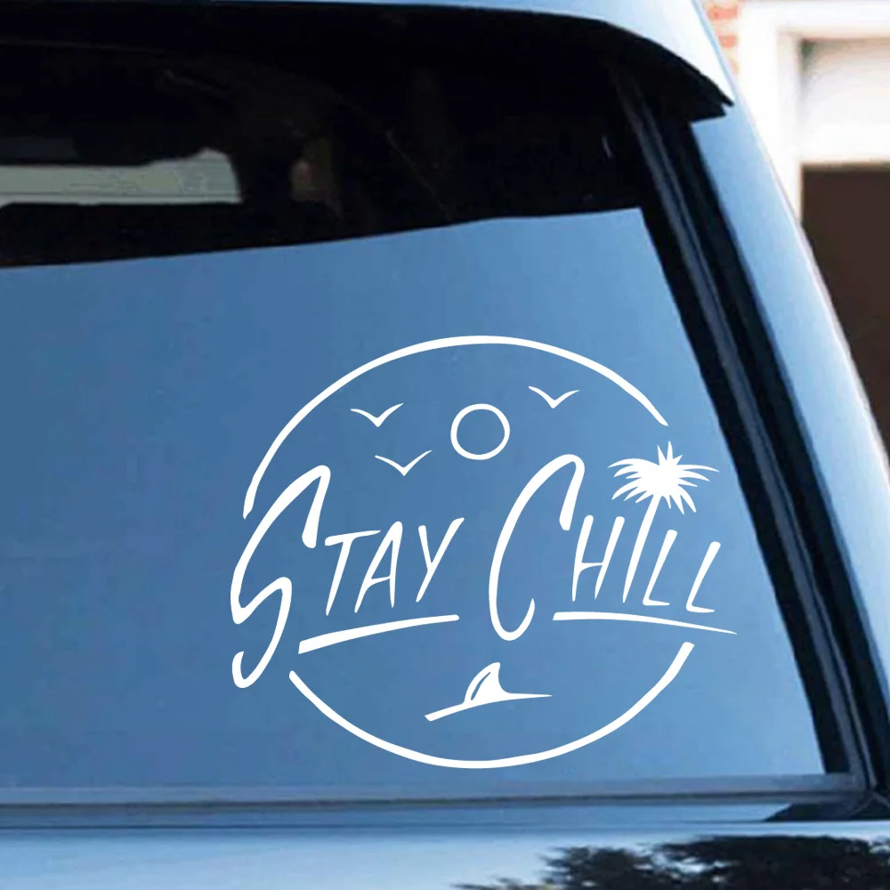 Креативные наклейки Stay Chill зеркало заднего вида наклейка на окно автомобиля