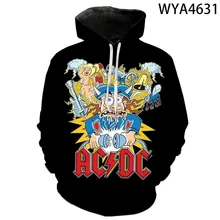 

AC DC Fashion Men Women Children Cool Sweatshirts 3D Printed Casual Boy Girl Kids Hoodies Pullover Long Sleeve Streetwear Coat