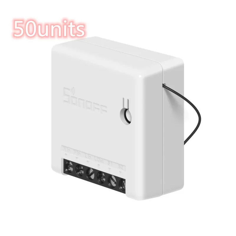 100 единиц SONOFF Мини DIY WiFi переключатель 2 способ таймер светильник модуль дистанционного управления работает с Alexa Itead домашний помощник - Комплект: 50units