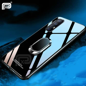 

For OPPO Find X2 Neo Case Tempered Glass Hard Back Cover For OPPO Find X2 Lite X2 Pro Case Magnetic Ring Car Holder Coques