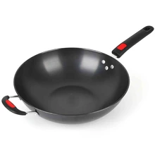 Stainless Wok Non-Paintcoat Gas Nitrogen Wok Stir-Fry King Wok Traditional Round Bottom Wok