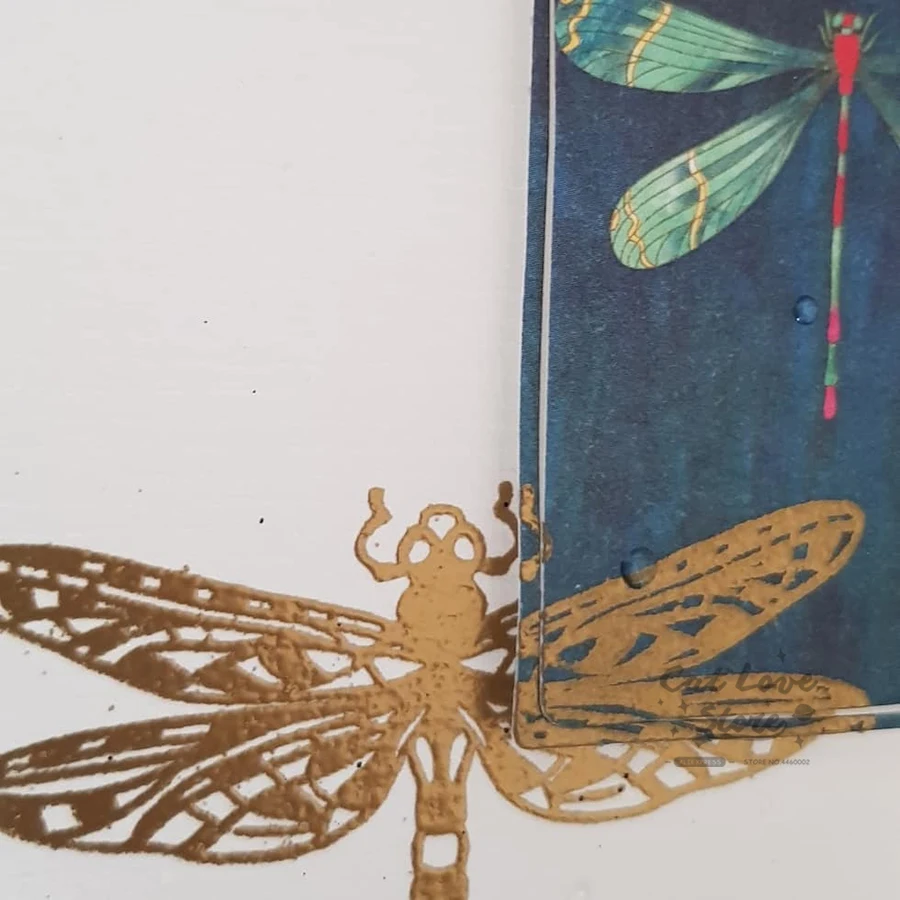 Aragonfly животное металлические режущие штампы трафарет для скрапбукинга DIY декоративное ремесло тиснение штампы для открыток новые штампы для