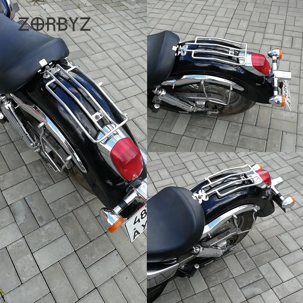 ZORBYZ мотоциклетные хромированные задние сиденья багажная стойка для Honda Shadow Aero 750