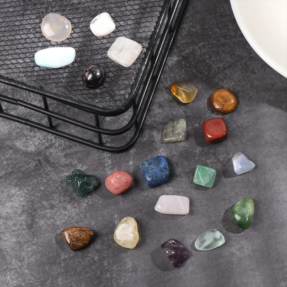 20PCS Rough Natural Quartz Collectible Crystal Minerals Specimen Polished Ore Chakra Healing Stone Raw Gemstone Home Decoration