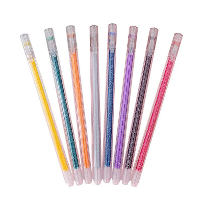 

8pcs/set Highlighter Kawaii Stationery Set Art Supplies for Kids Drawing Stationery Gel Pen Water Color Kawaii School Supplies