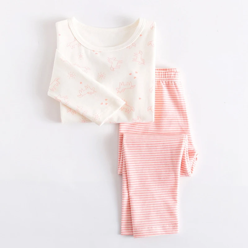 kids pajamas girls boys sleepwear nightwear baby infant clothes animal cartoon pajama sets cotton kids clothing