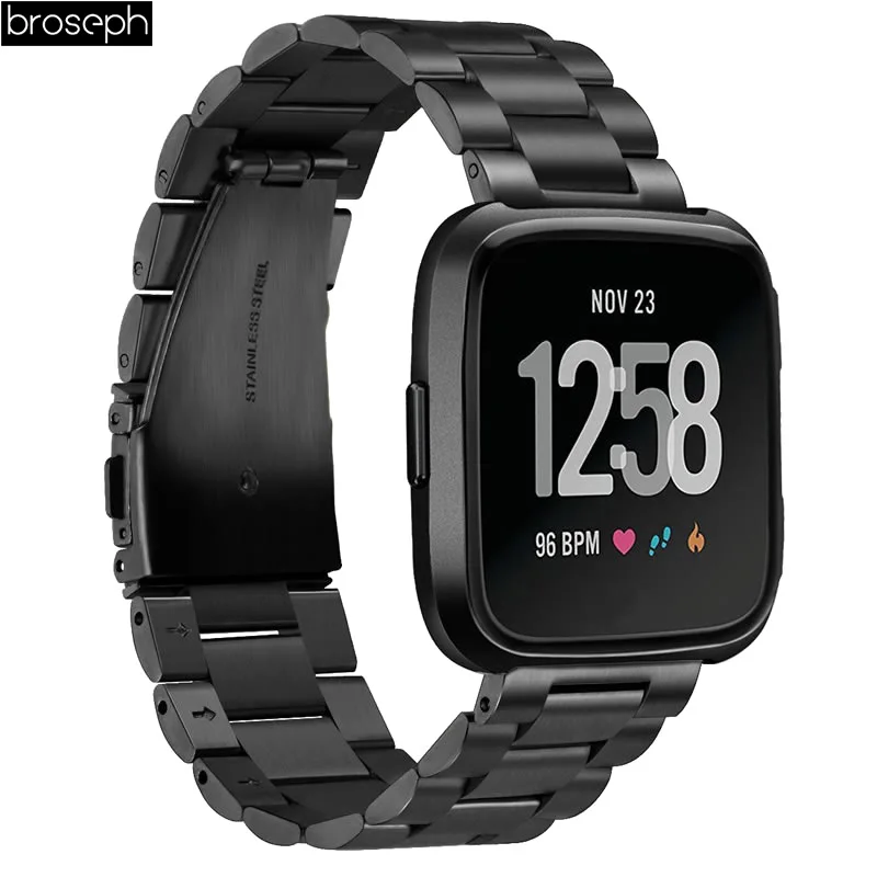 Ремешок для Fitbit Versa, ремешок из нержавеющей стали, ремешок для часов, Браслет для Fitbit Versa 2, браслет, Аксессуары для умных часов