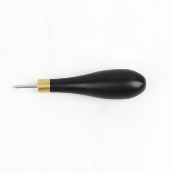 HOT Diamond Shape Awl Wooden Handle Needle Stitching Tool Leathercraft Sewing For Leather Tent Canvas DIY Stitcher Taper TI99