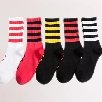 

Unisex Short Socks Combo Women's And Men's Socks Ins Style Socks 4 Stripes Socks Hip Hop Socks Skates Socks Sports Socks