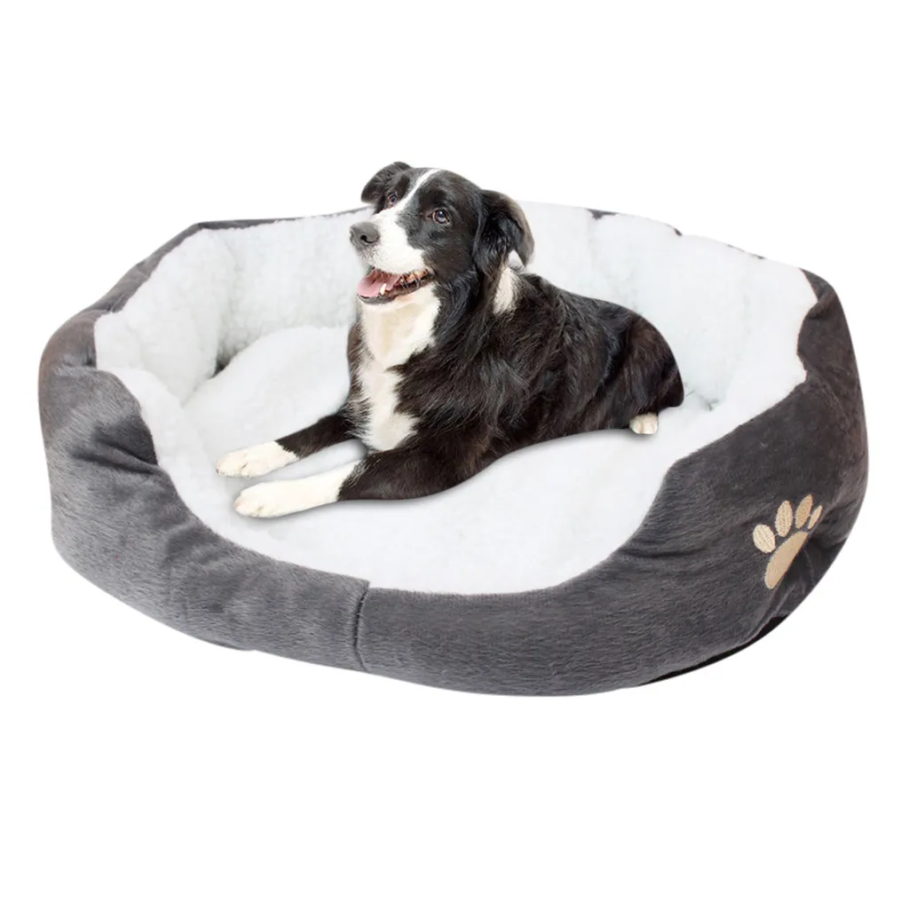 Dog Bed Pet Dog Puppy Cat Fleece Warm Bed House Plush Cozy  Mat Pad legowisko dla psa cat bed лежанка для собак