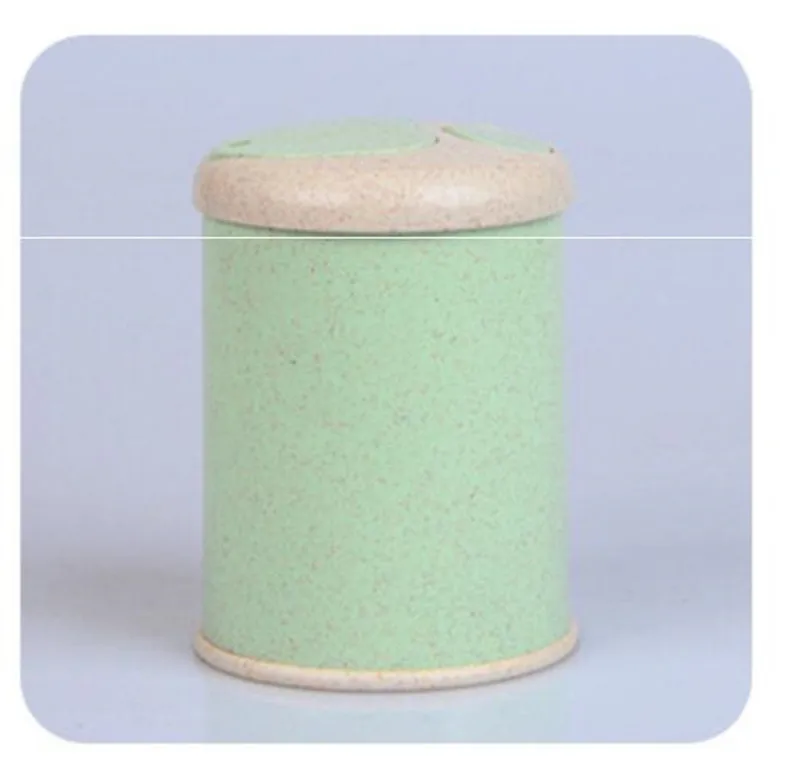 Round Green Автоматическая подставка для Зубочисток контейнер Ручной пресс коробка для хранения зубочисток Пшеничная солома бытовой Настольный Диспенсер Для Зубочисток Прямая поставка - Цвет: Round Green