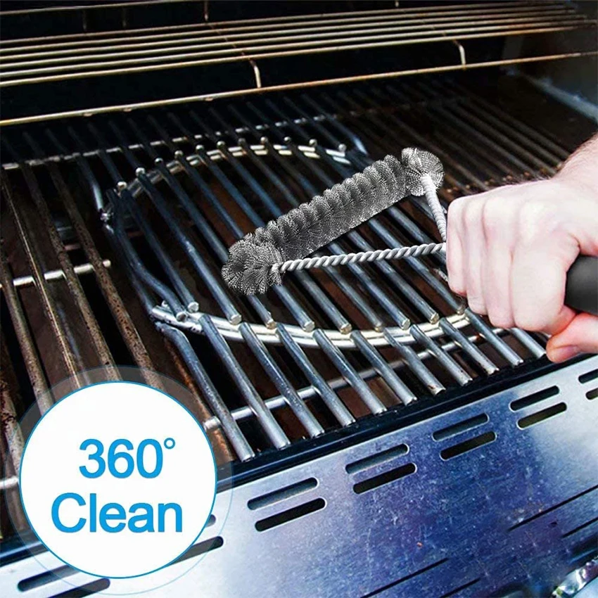 

Kitchen Accessories BBQ Cleaning Brush Stainless Steel Non-stick Cooking Tools Barbecue Gadgets Accessories Brushes