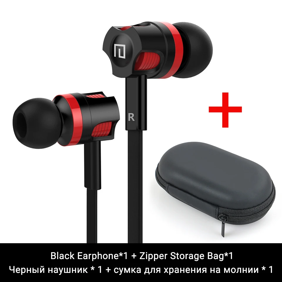 Black with Bag Langsdom Mijiaer JM26, 3,5 мм, проводные наушники для телефона, samsung, Xiaomi, наушники в ухо, гарнитура с микрофоном, наушники для телефона - Цвет: Black with Bag