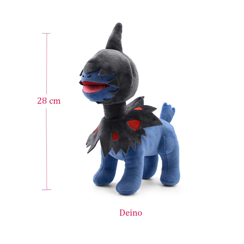 Takara Tomy Аниме Покемон кукла Torterra Snorlax Zeraora Rayquaza Charizard мультфильм Мягкие плюш игрушки рождественские подарки - Цвет: Deino