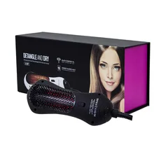 Коммерческая мини дальняя инфракрасная расческа для волос с горячим воздухом, распутывающая щетка для волос, многофункциональная сушка и Расчесывание Волос моделирующая расческа