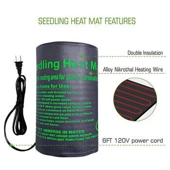 

Plant Heating Pad Waterproof Seedling Heating Pad Waterproof Plant Seed Heating Mat Nursery Plant Heating Pad
