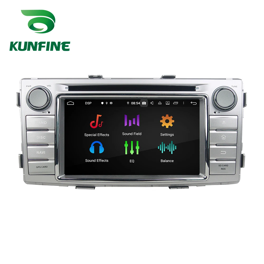 Android 9,0, четыре ядра, 4 Гб ОЗУ, 64 Гб ПЗУ, автомобильный DVD, gps, мультимедийный плеер, стерео, для Toyota Hilux, 2012- радио, wifi