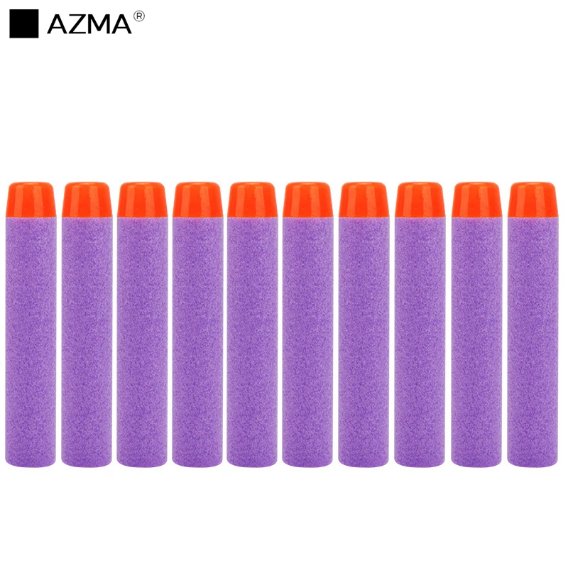 AZMA 100 шт для пуль Nerf, мягкие полые головки 7,2 см, дротики eva, игрушечный пистолет, пули для серии Nerf, игрушки, пистолет, детские подарки