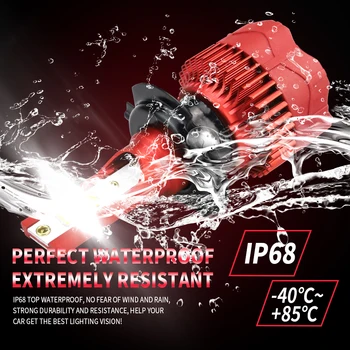 

Conversion LED Headlight Kit High/Low Beam Ball Fan Driving Waterproof