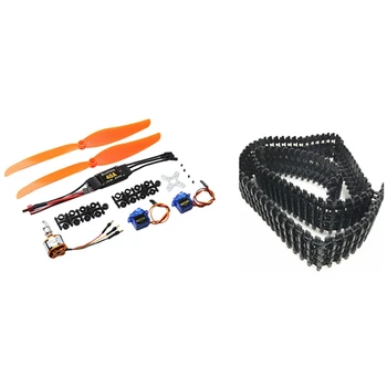

1 Pcs Supper Big Tank Track Chain 78cm Long 4.5cm Width for Robot Tank Splicing & 1set A2212 1000KV Brushless Motor