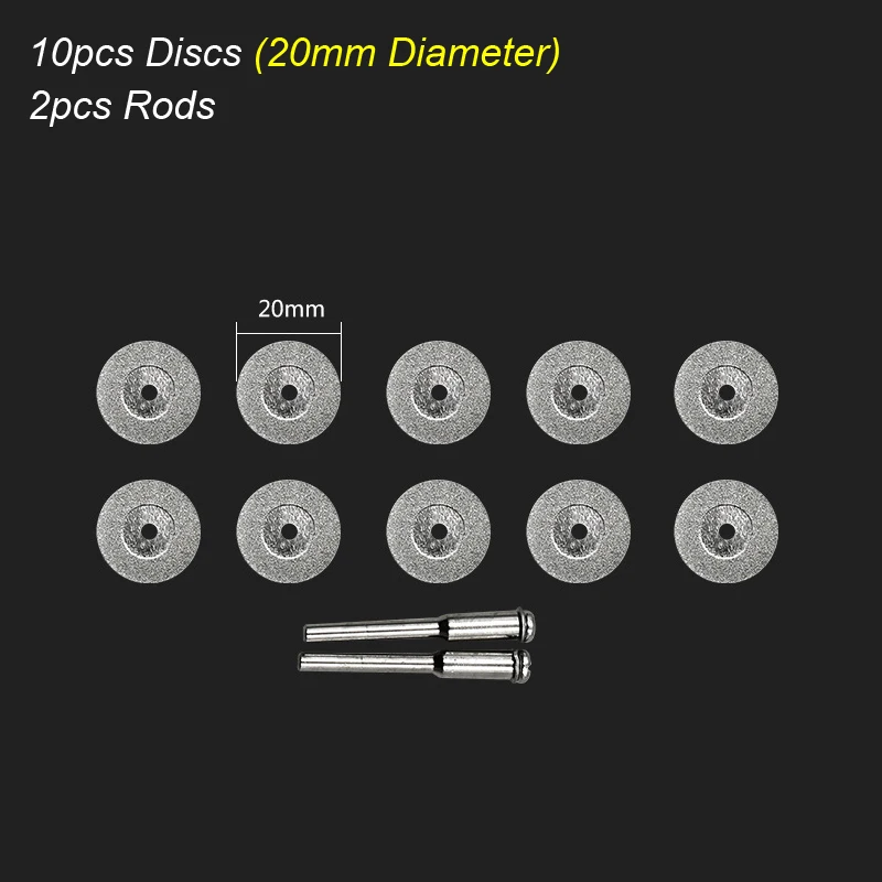 Versatile Diamond Cutting Disc for Rotary Tools - Ideal for Wood, Stone, Plastic, Glass, and Tile