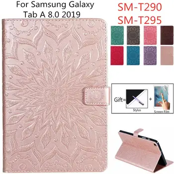 

Meracly For Coque Samsung Galaxy Tab A 8.0 2019 T290 T295 Tablet Case Flip PU Leather Cover For Samsung TAB A 8" SM-T290 SM-T295