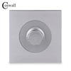 Coswall Wall Dimmer Switch Lamp Controller Only For Incandescent lamp Black / Silver Grey Brushed Aluminum Metal Panel 500W Max. ► Photo 2/5