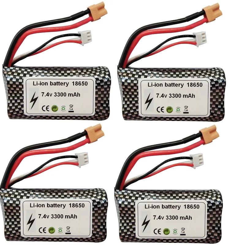 7.4 V 3300Mah Batteria Agli Ioni Di Litio Xt30 Spina Per Huina 580 1580 1583 Rc Trucks 7.4 V 2S Batteria Per Huina 580 550 583 582 Rc Cars