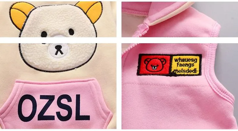 Autumn Baby Girls Clothing Sets Children Warm Hooded Coats And Pants Suit Toddler Boys Thick Velvet Tracksuit Kids Clothes Set (8)