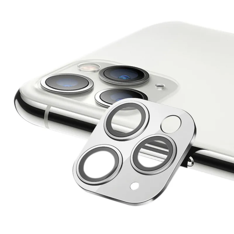 Для iPhone 11 3D полная задняя крышка для объектива камеры Защита экрана для iPhone 11 Pro Max Закаленное стекло пленка Алюминиевый металлический чехол для объектива