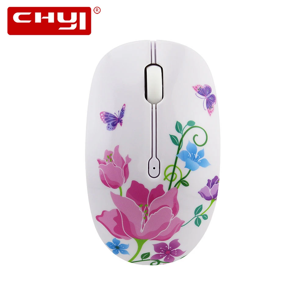 

CHYI 2.4G Wireless Mouse Cute Cartoon Bear Butterfly Design 3D USB Optical Silent Mice 1200DPI Noiseless Computer Mause For PC