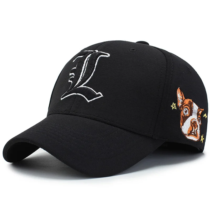 

New Style Korean-style Baseball Cap Men's Women's Stereo Embroidered Animal Lettered Brim Hat Outdoor Curved Brim Casual Hat