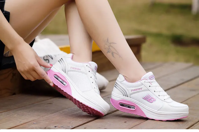 Tenis feminino; Женская теннисная обувь; увеличивающие рост кроссовки; женская обувь для фитнеса на танкетке; кроссовки для ходьбы и бега; Zapatillas