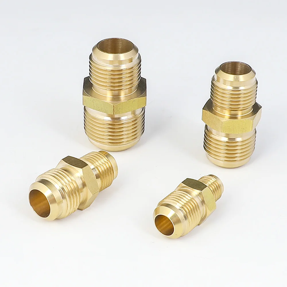 Pack of 500 New Brass 3/8" OD 45 Degree Flare Cap Brass Flare Tube Fitting