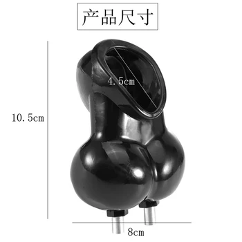 Electric Shock Chastity Cage Vibrating Testicle Stimulator Scrotum Bondage Penis Stretcher Vibrator Penis Delay Ring Men Sex Toy 4
