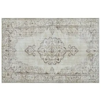 

Handmade Beige Vintage English English Area Rug 187x280 Cm-6'2''X9'2''