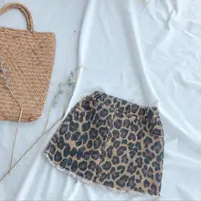 Г., новая, леопардовая юбка для девочек Модные осенние юбки для девочек от 1 до 6 лет, PZ60