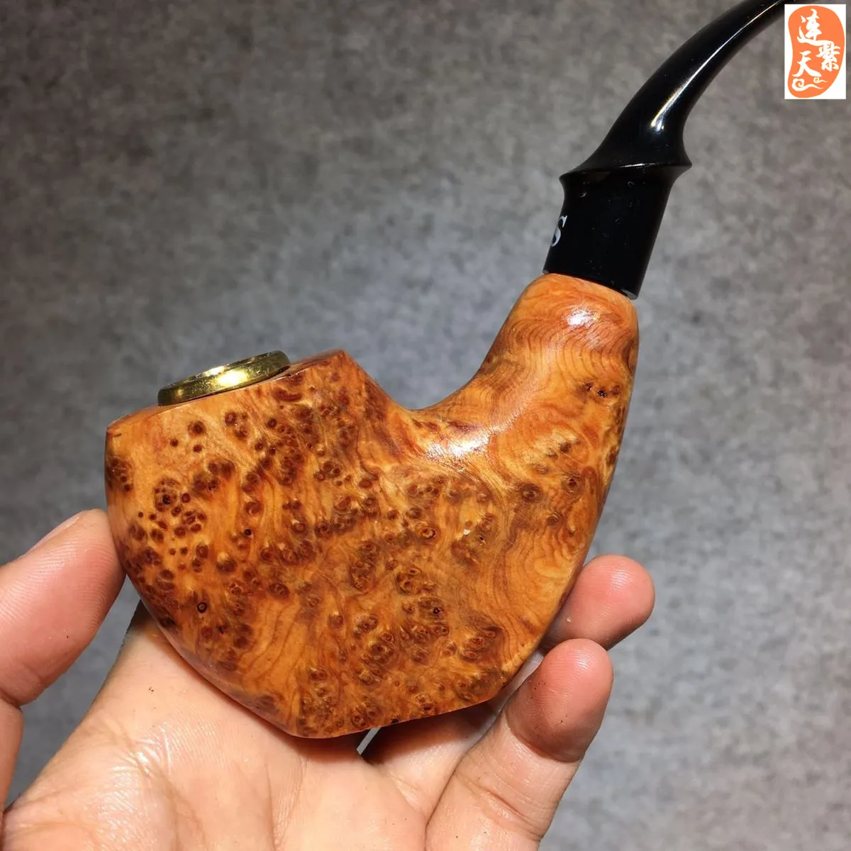 Taihang Yabai Solid Wood Pipe Dual-purpose Filtration Pot Smoke Nozzle Handmade Pipe Tobacco Tobacco Gift for MenTumor scar