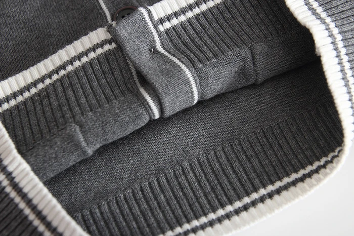 Autumn Toddler Sweater Cardigan New Baby Girls Boys Rib Clip Color Cardigan Sweater Infant Cotton V-neck Double Pocket Shirt