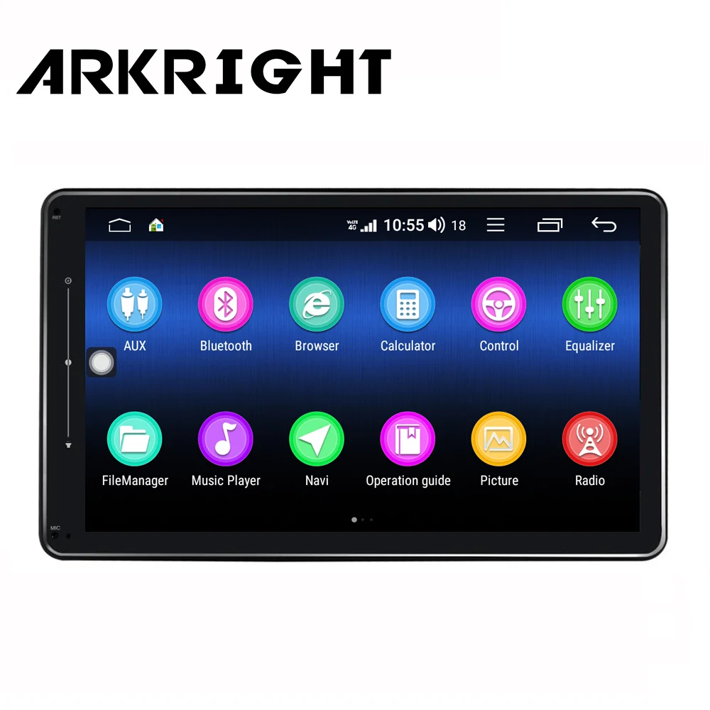 ARKRIGHT 10," Автомобильный мультимедийный плеер Android 8,1 gps 1Din Автомагнитола 8 ядер 4+ 64 ГБ Автомобильный мультимедийный плеер gps/zlink 4G SIM