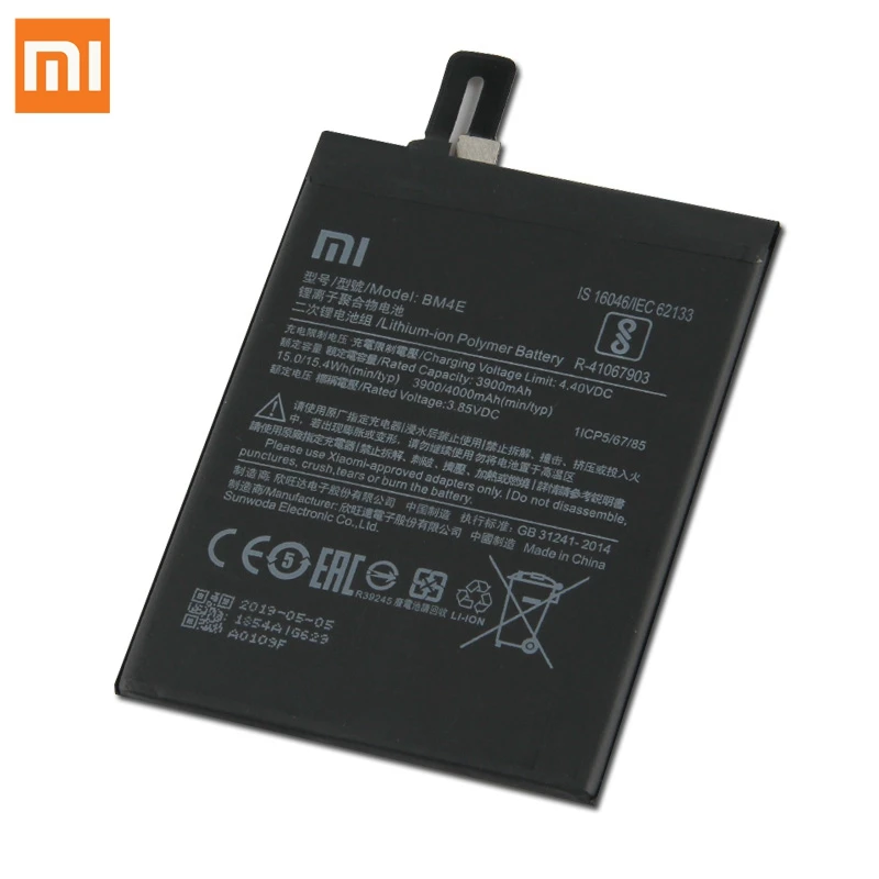 Xiao mi сменный аккумулятор BM4E для Xiaomi mi Pocophone F1 подлинный Аккумулятор для телефона 4000 мАч