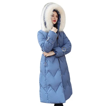 

High Quality 2019 New Arrival winter coat women Hooded with Fur Collar Parka Warm Thicken Long Outwear Female Jacket women