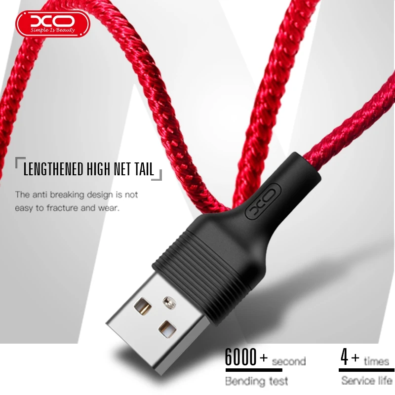 XO Быстрая зарядка USB кабель для iPhone 11 Pro Max зарядное устройство USB-C Шнур Micro usb type C кабель для Android мобильный телефон кабель