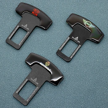 

2PCS Car Seat Buckle Plug Buckle Seatbelt Clip Seat Belt Holder For BMW M JEEP STI WRC Peugeot Renault Mazda Car Accessories