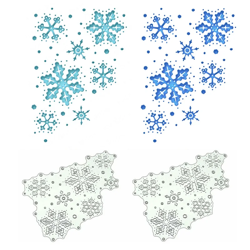 Снежинки металлические Вырубные штампы Рождественский Трафаретный Скрапбукинг тиснение DIY альбом бумажная карта ремесло украшение