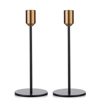 

2 Pcs Dinning Candlestick Holder, Centerpiece Table Decorative Candle Holder, Single-Head Taper Candle Holder