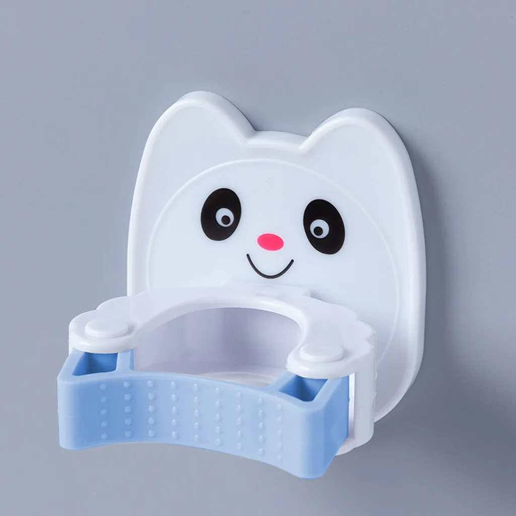 Мультфильм Kawaii Швабра Метла держатель настенный Многофункциональный Швабра стеллаж для хранения настенная рамка Настенная Наклейка держатель Вешалка Органайзер