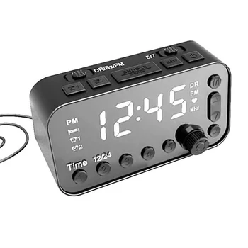

Digital DAB FM Alarm Clock Radio Dual USB Charging Port LCD Display Backlight Adjustable Alarm Volume Alarm Clock