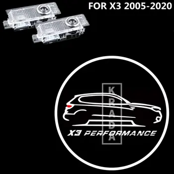 

2X LED Welcome Lights For BMW F25 G01 X3 X3///M 2004-2020 ///M Performance Logo Auto Door Projection 6000K Courtesy Laser Lamp