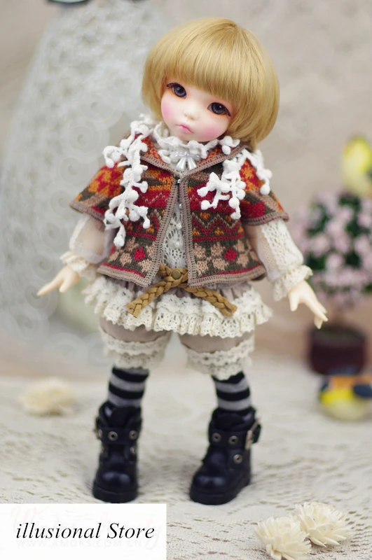 1/6 BJD SD кукла мини ткань зимний красивый костюм для кукла 1/6 одежда